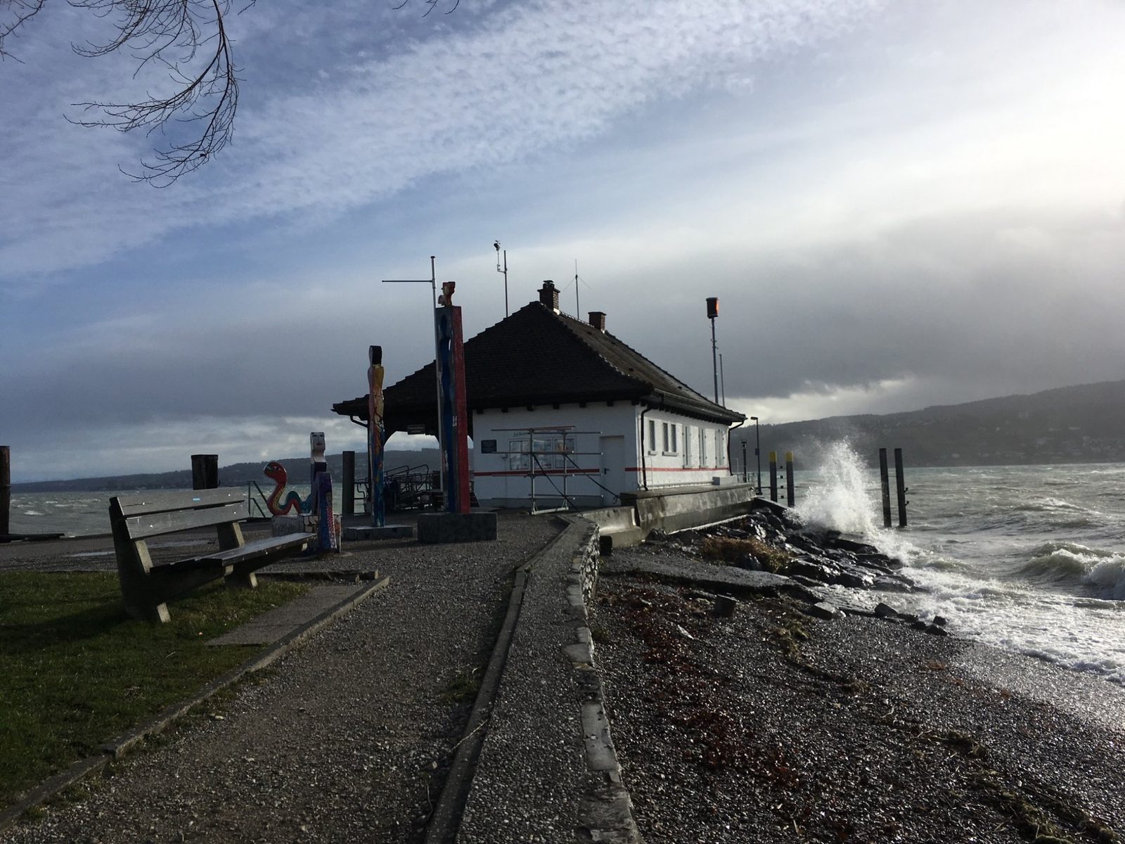 Sturm an der Anlegestelle