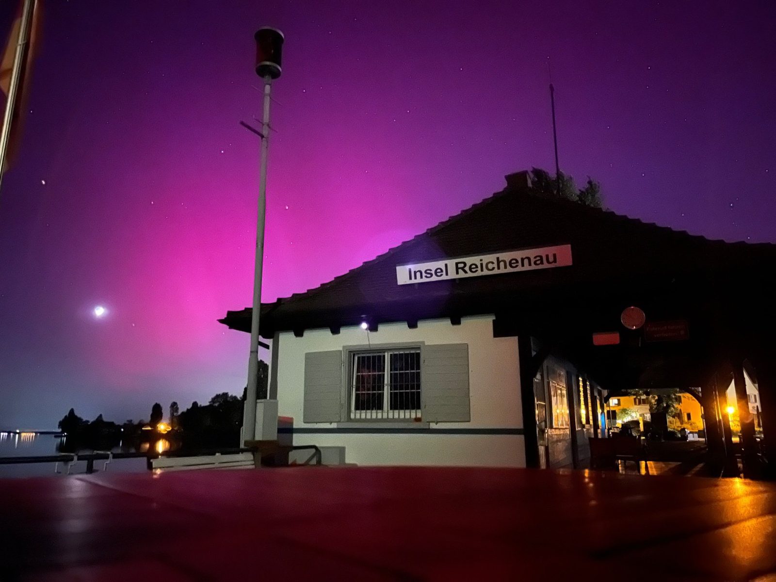 Polarlicht an der Insel Reichenau
